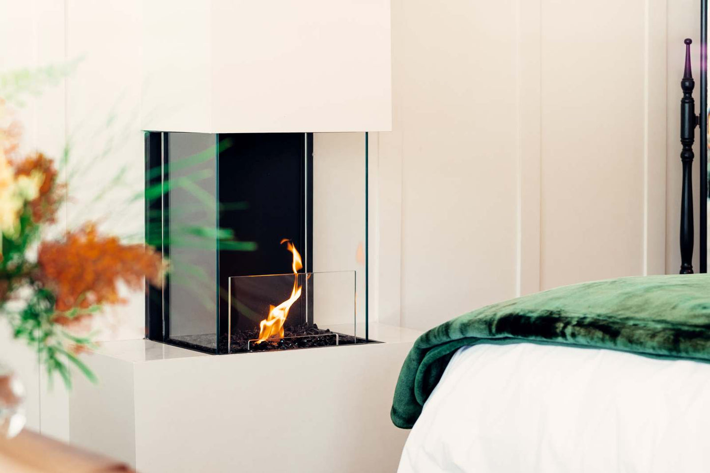 EcoSmart Flex Bioethanol Fireplace 18BY Bay Black