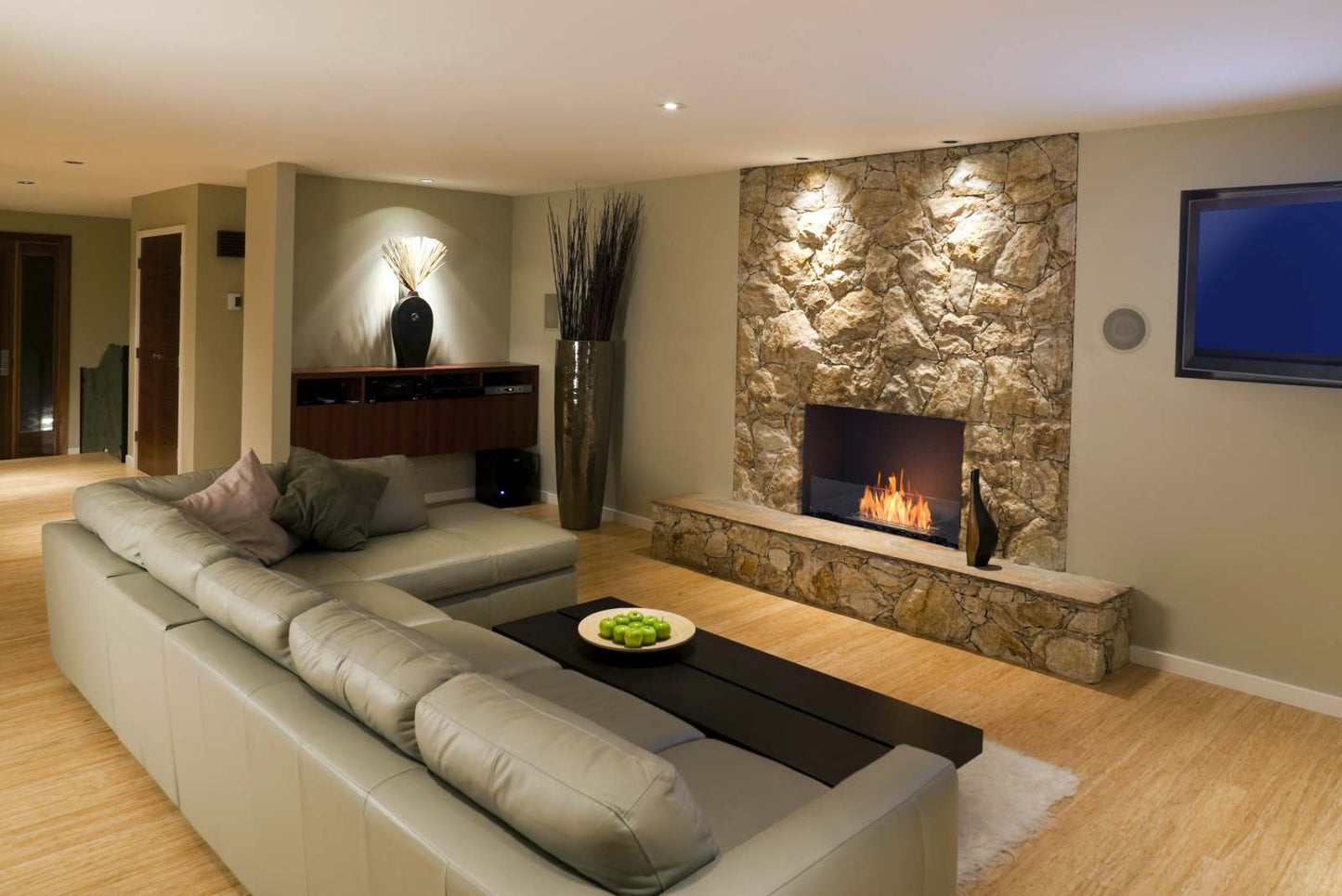 EcoSmart Flex Bioethanol Fireplace 32SS Single Sided Black