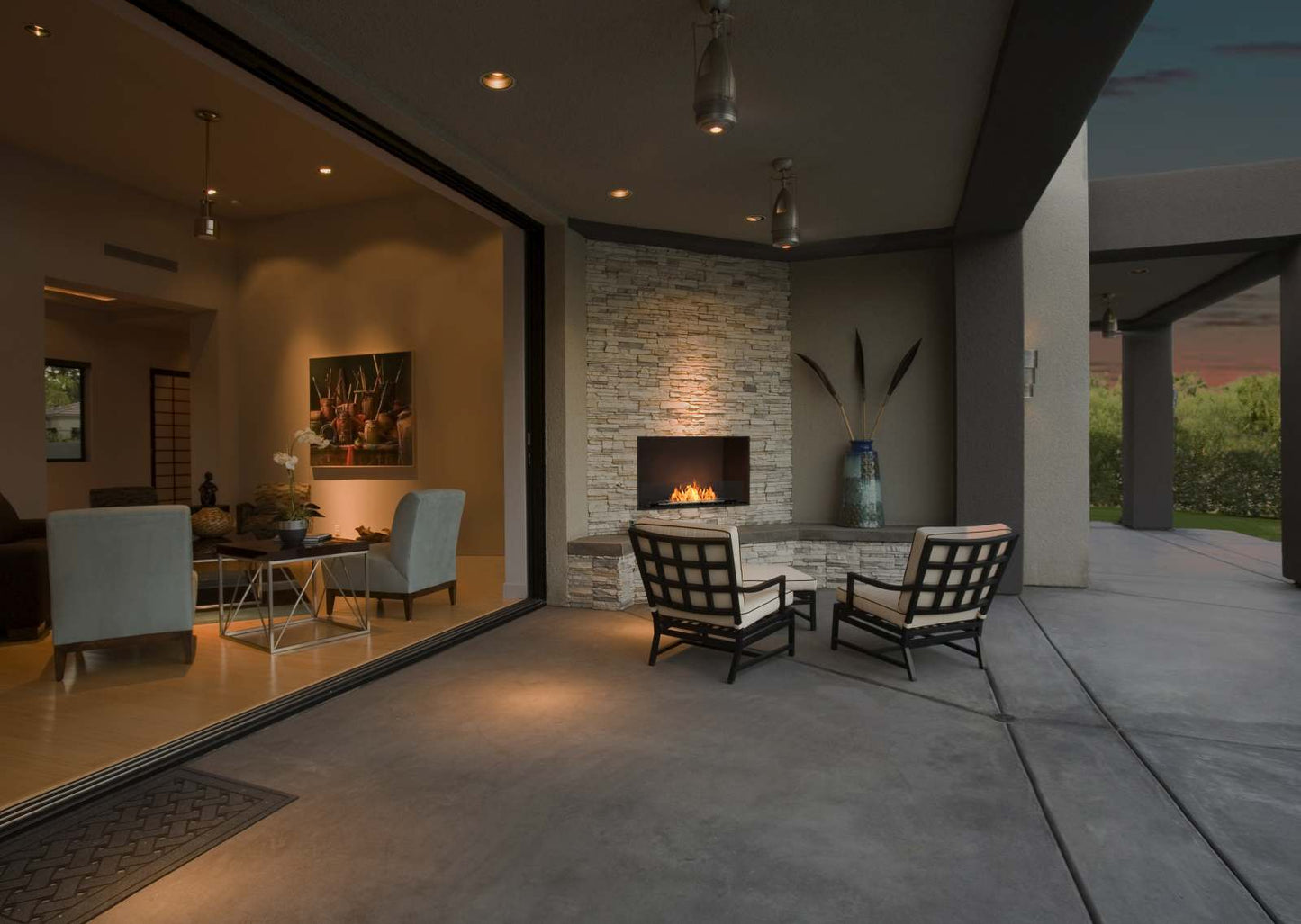 EcoSmart Flex Bioethanol Fireplace 32SS Single Sided Black