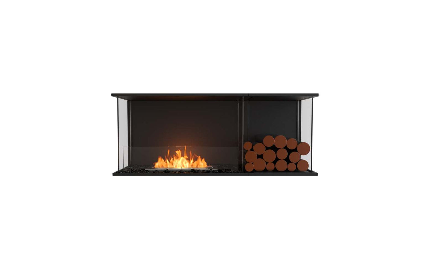 EcoSmart Flex Bioethanol Fireplace 50BY BXR Bay Black