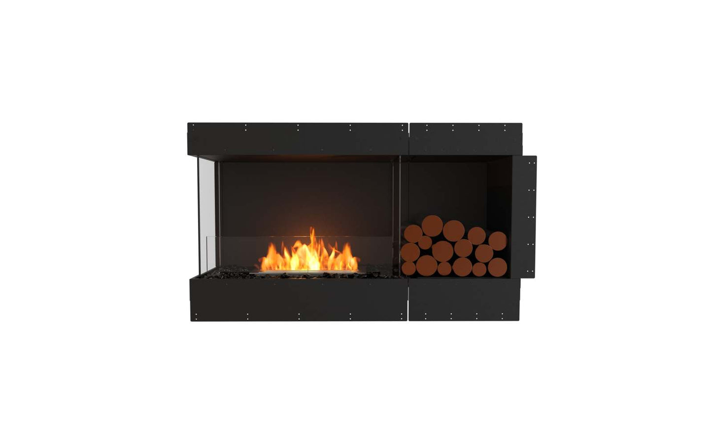 EcoSmart Flex Bioethanol Fireplace 50LC BXR Left Corner Black