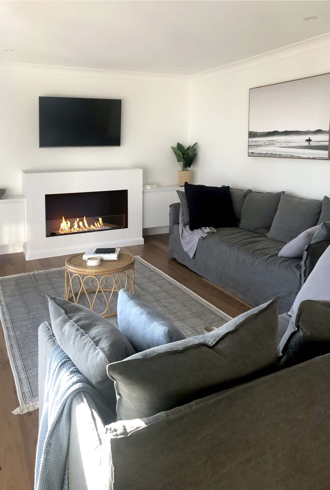 EcoSmart Flex Bioethanol Fireplace 50SS Single Sided Black