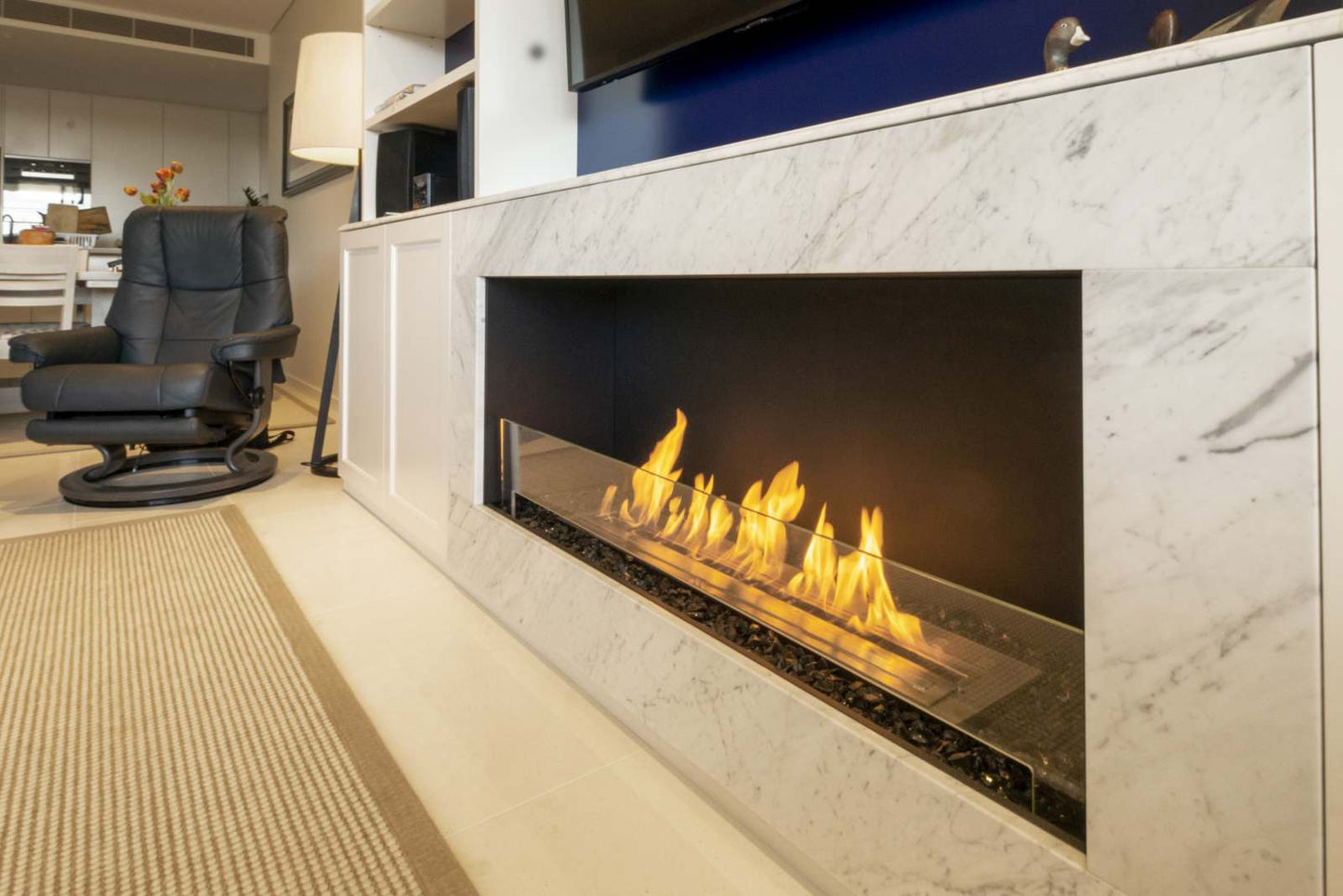 EcoSmart Flex Bioethanol Fireplace 50SS Single Sided Black