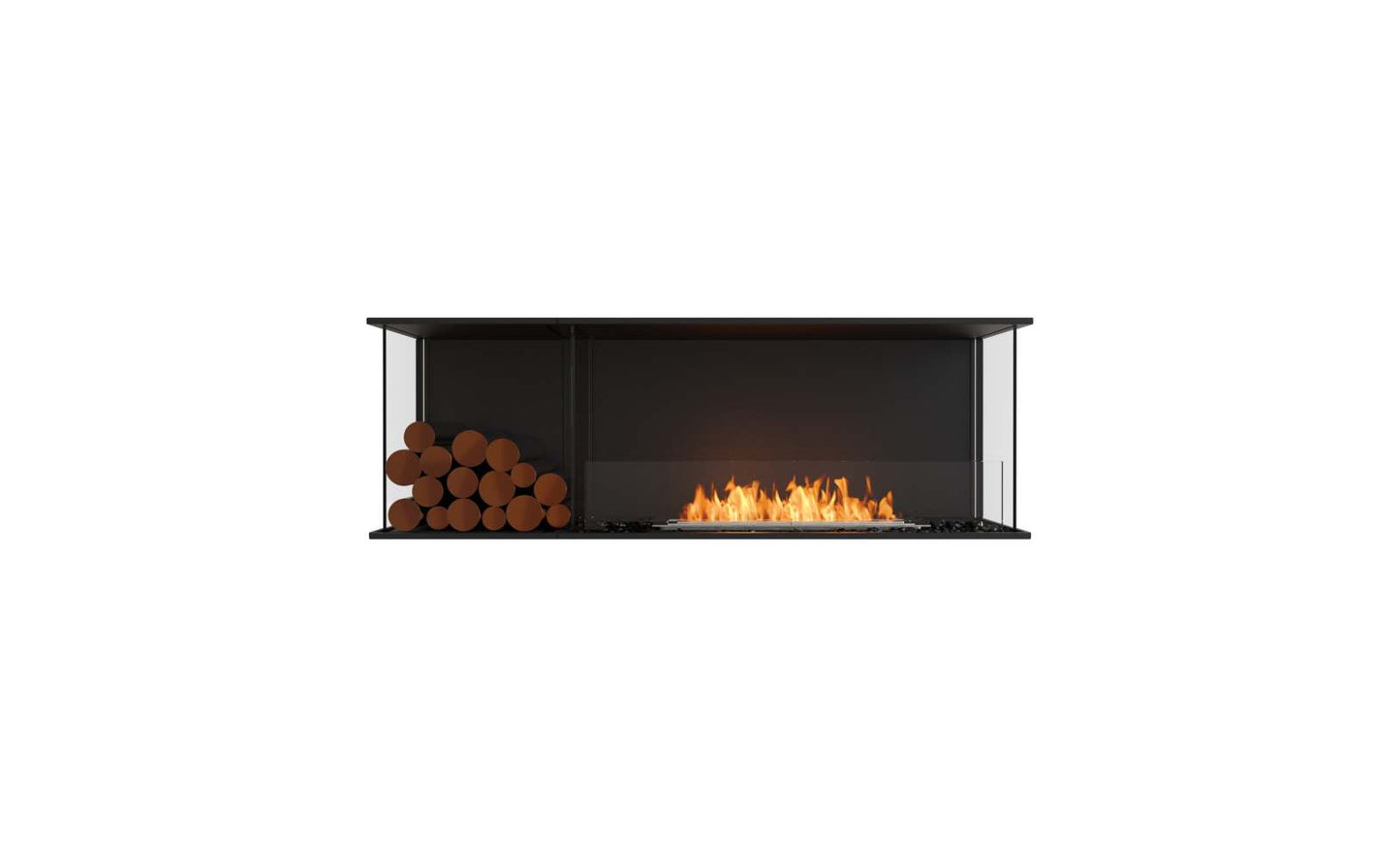 EcoSmart Flex Bioethanol Fireplace 60BY BXL Bay Black