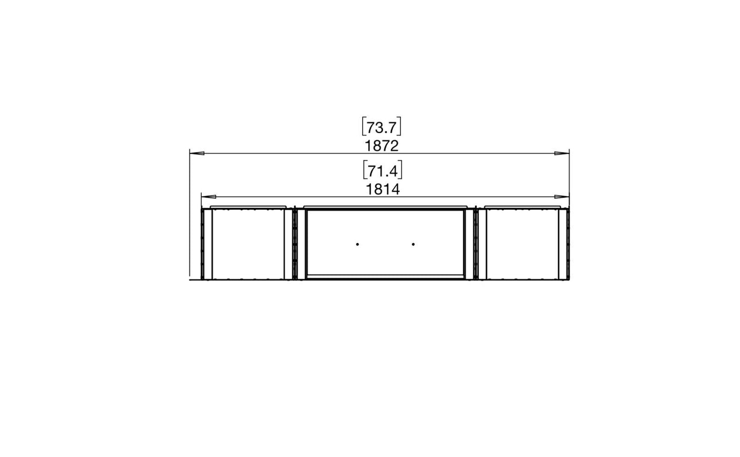 EcoSmart Flex Bioethanol Fireplace 68RC BX2 Right Corner Black