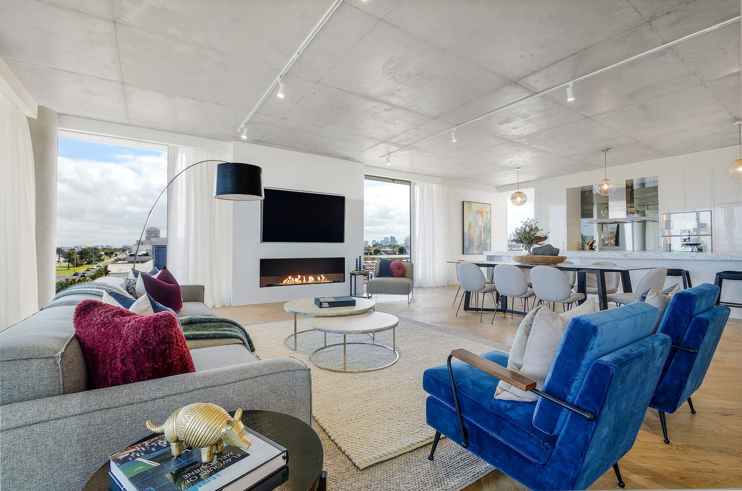 EcoSmart Flex Bioethanol Fireplace 68SS Single Sided Black