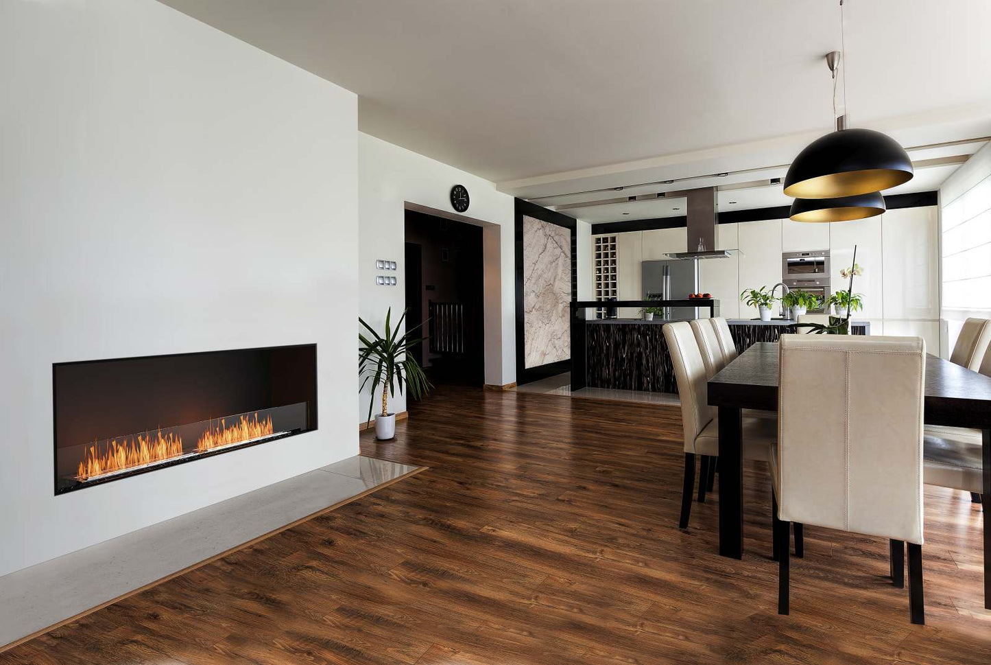 EcoSmart Flex Bioethanol Fireplace 86SS Single Sided Black