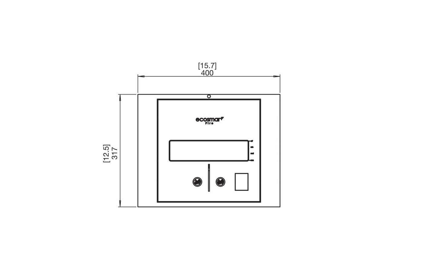 EcoSmart Fire BK5 Ethanol Burner Stainless Steel