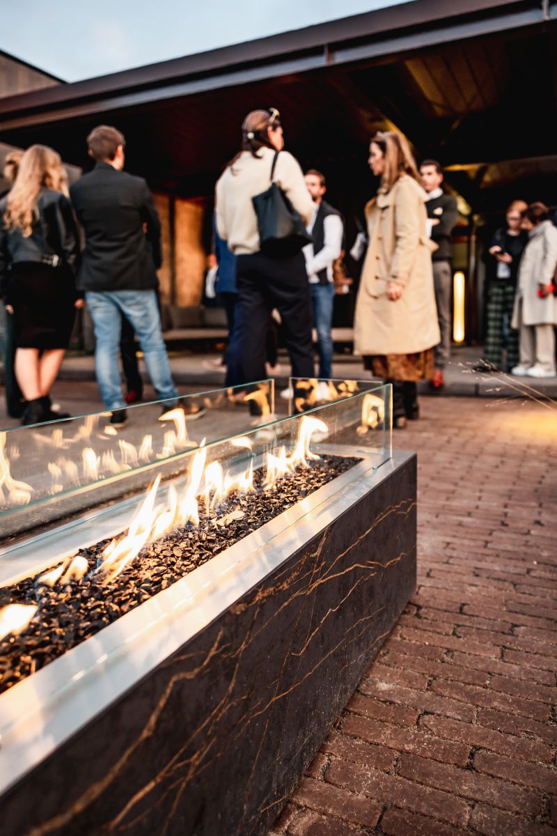 Planika Glaxy Laurent Outdoor Gas Fireplace Firebox