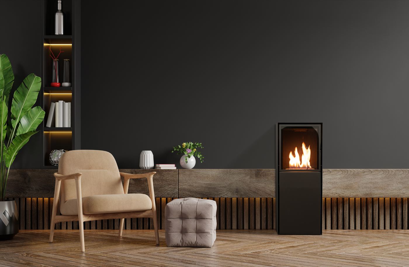 Planika Scandi Freestanding Bioethanol Fire