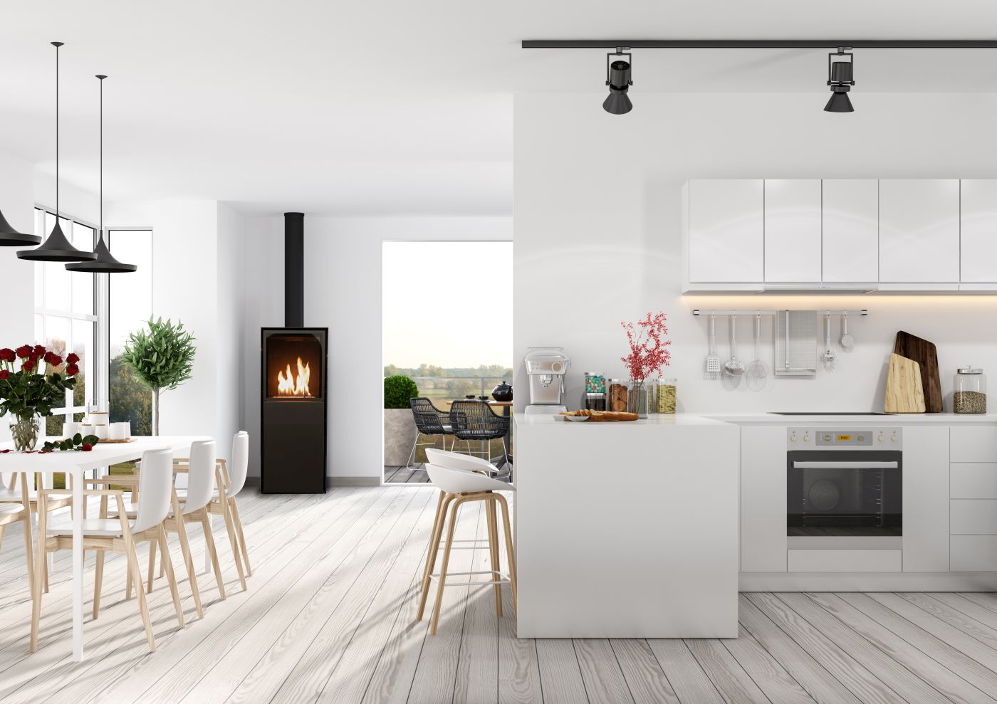 Planika Scandi Freestanding Bioethanol Fire
