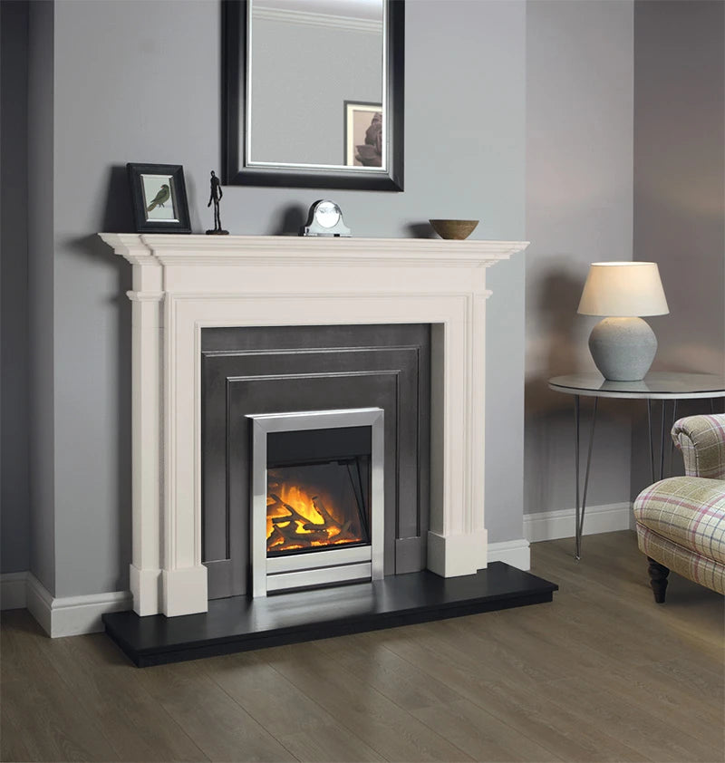 Limestone Fireplace Surround - Blenheim 60" Aegean Limestone