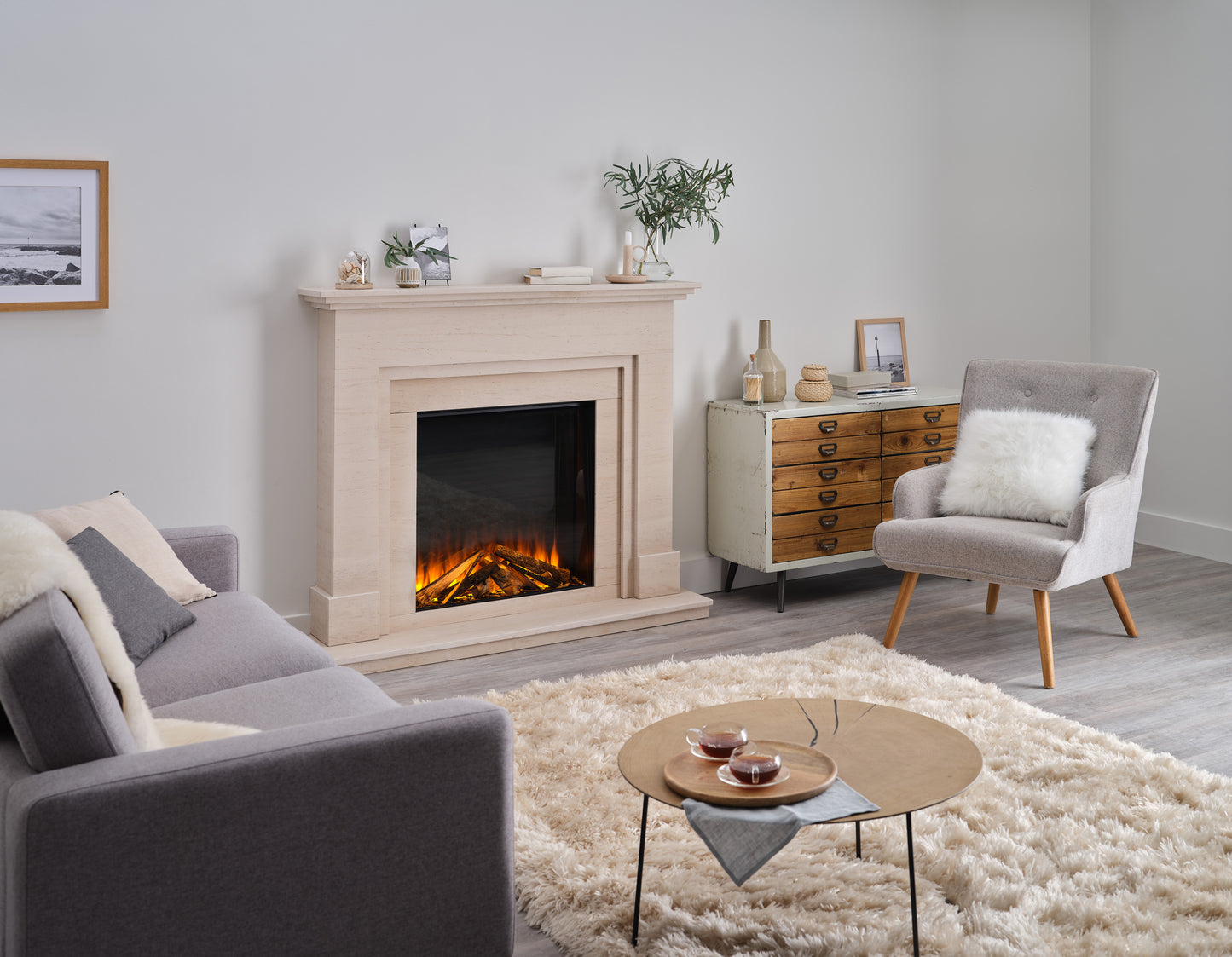 British Fires New Forest 650SQ Electric Fireplace