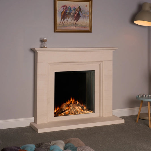 Limestone Fireplace Surround - Abingdon Portuguese Limestone