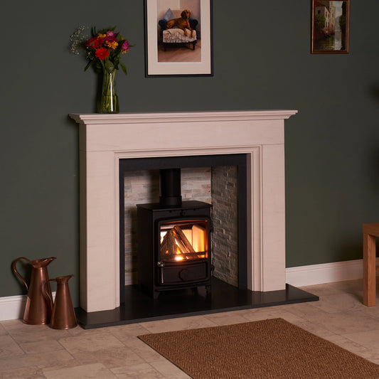 Limestone Fireplace Surround - Abingdon (Surround Only) Portuguese Limestone