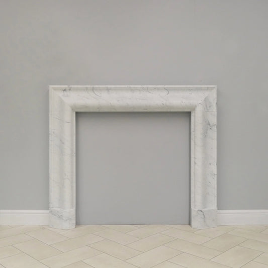 Marble Fireplace Surround - Aztec Bolection Bianca Carrara - Honed