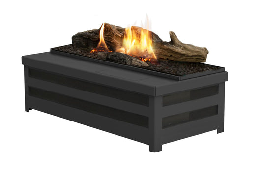 Free standing fireplace - BASKET FIRE LOGS