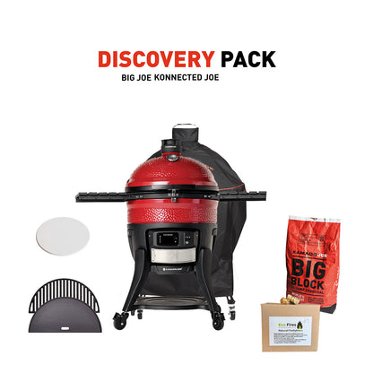 Big Joe Konnected Joe Digital Charcoal Grill and Smoker Discovery Pack
