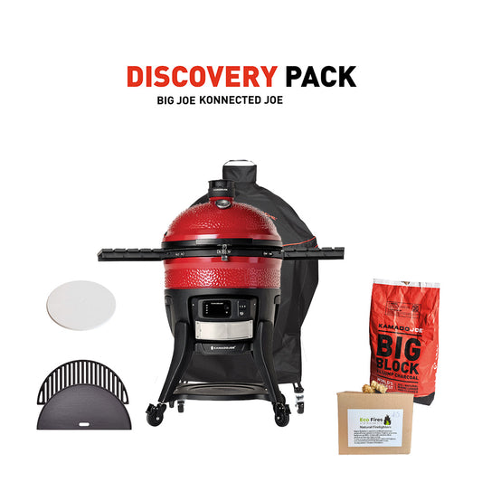 Big Joe Konnected Joe Digital Charcoal Grill and Smoker Discovery Pack