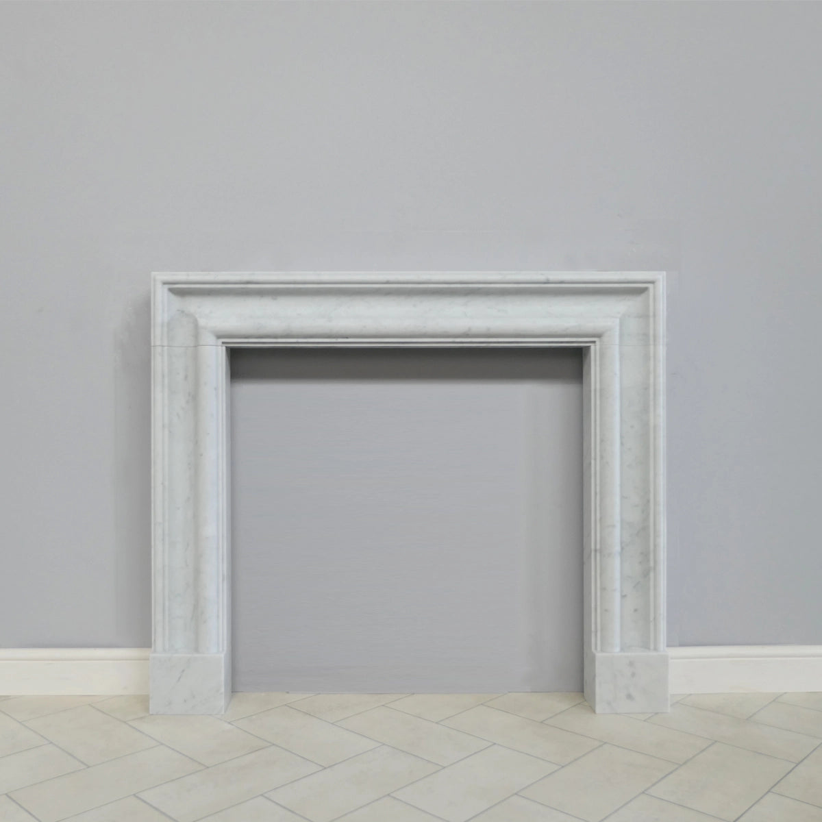 Marble Fireplace Surround - Bolection Bianca Carrara - Honed