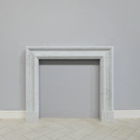 Marble Fireplace Surround - Bolection Bianca Carrara - Honed