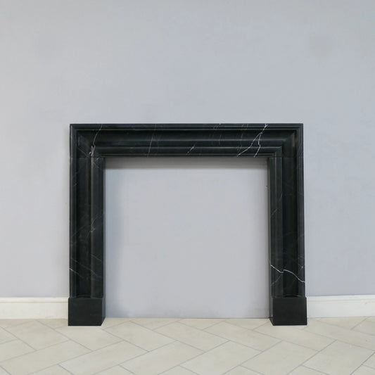 Marble Fireplace Surround - Bolection Nero Marquina - Honed