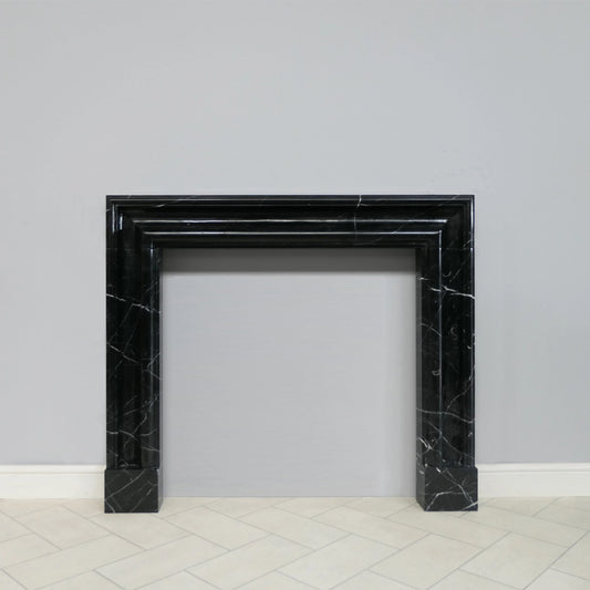 Marble Fireplace Surround - Bolection Nero Marquina - Polished
