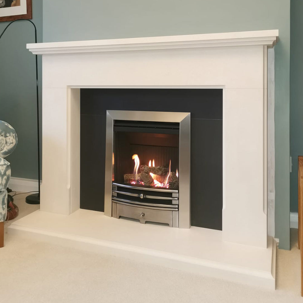 Creswell Limestone Fireplace Surround