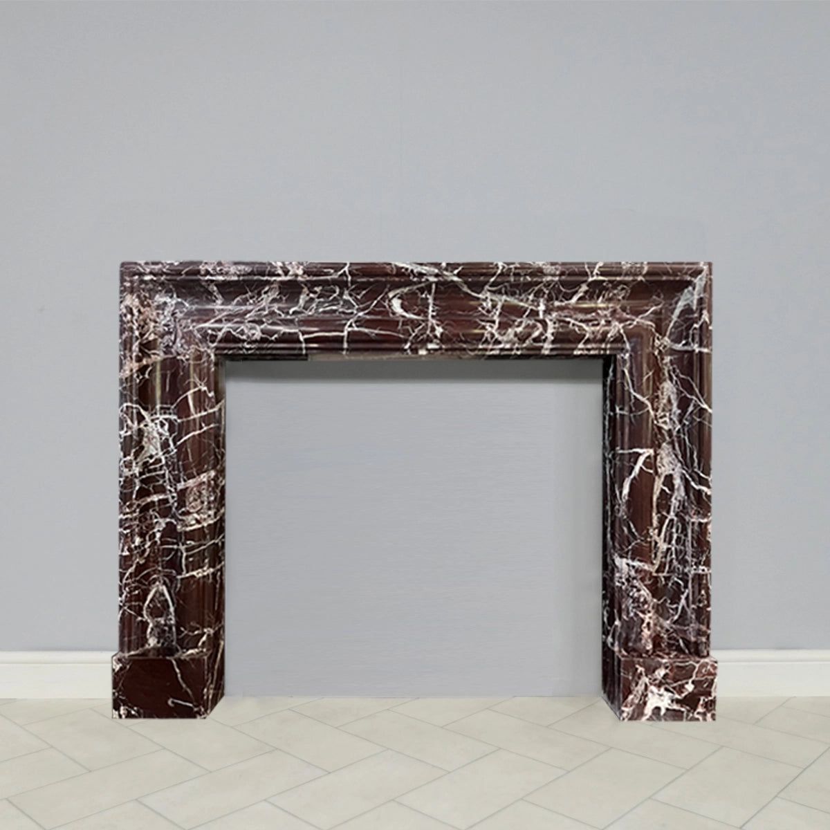 Marble Fireplace Surround - Deluxe Bolection Rosso Levanto - Polished