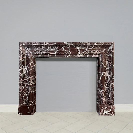 Marble Fireplace Surround - Deluxe Bolection Rosso Levanto - Polished