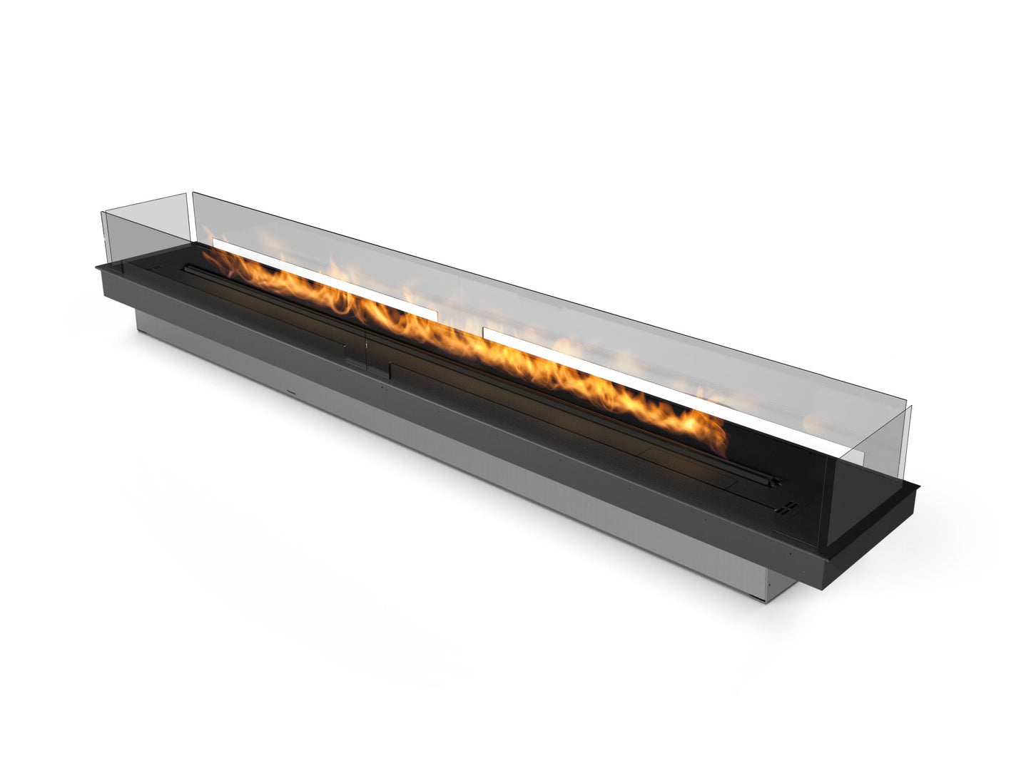 Planika Bioethanol Burner FLA 4 2490 With Adaptive Frame and Glass Panels