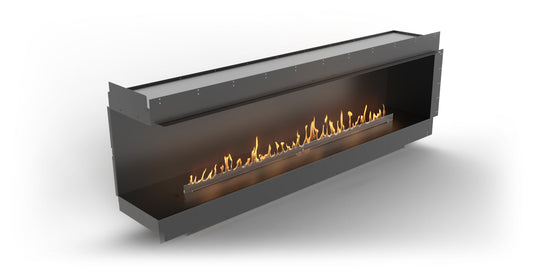 Planika Forma Bioethanol Fireplace - Forma 2300 Left Corner with FLA 4 plus 1990