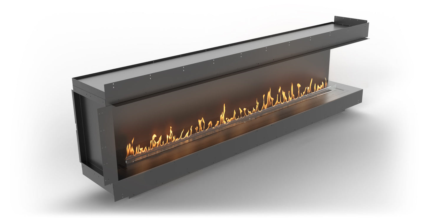 Planika Forma Bioethanol Fireplace - Forma 2700 Right Corner with FLA 4 2490