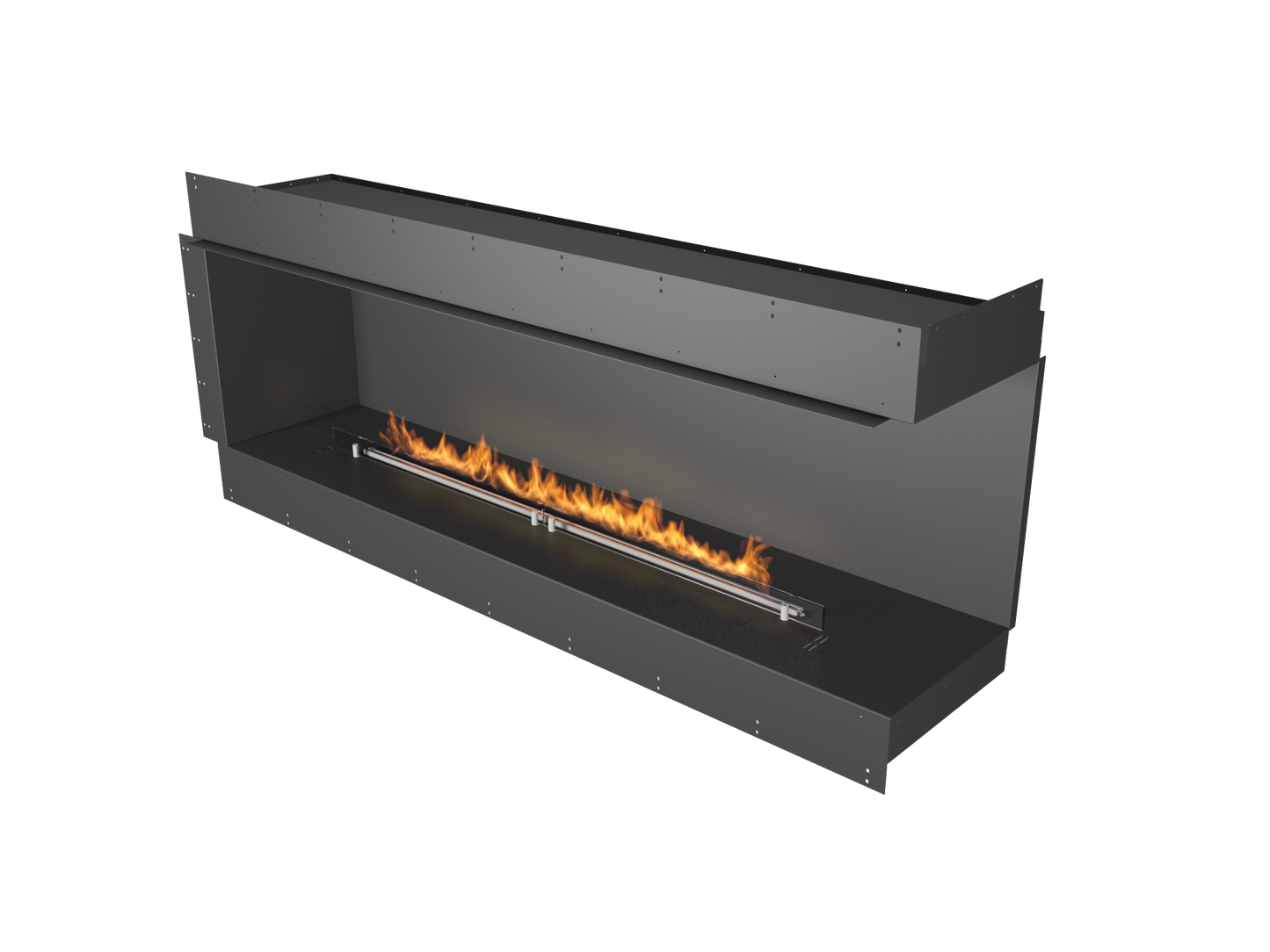 Planika Forma Bioethanol Fireplace 1500 Right Corner with Prime Fire 2.0 1190