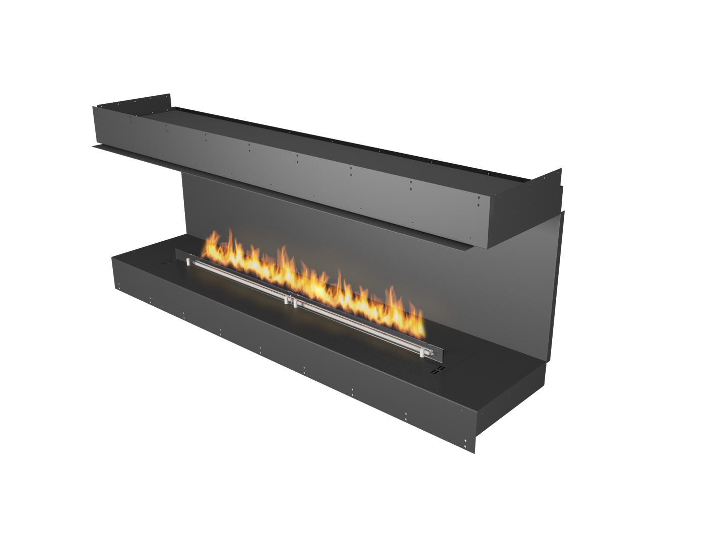 Planika Forma Bioethanol Fireplace 1500 Left Corner with Prime Fire 2.0 1190