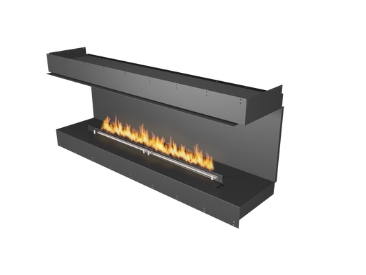 Planika Forma Bioethanol Fireplace 1500 Left Corner with Prime Fire 2.0 1190