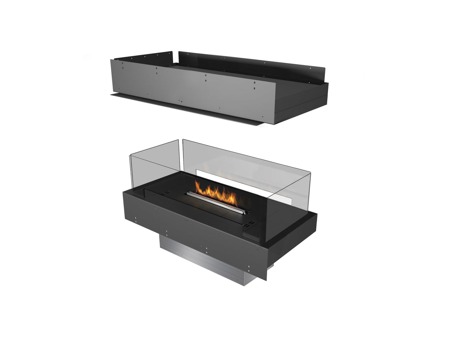 Planika Forma Bioethanol Fireplace 800 Island with Prime Fire 2.0 590