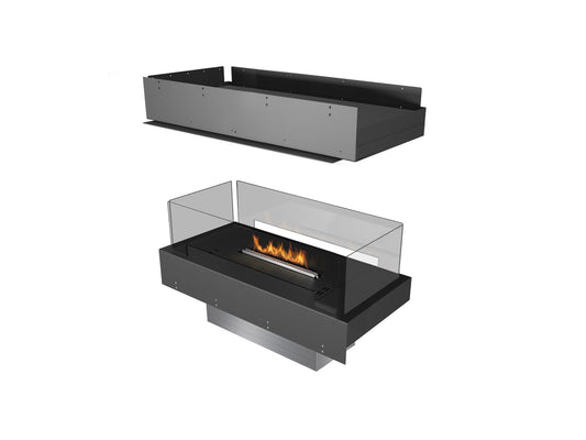 Planika Forma Bioethanol Fireplace 800 Island with Prime Fire 2.0 590