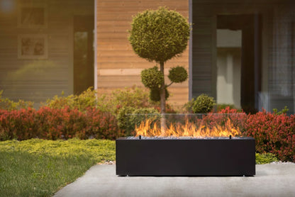 Galio Black Manual Outdoor Gas Fireplace Firebox