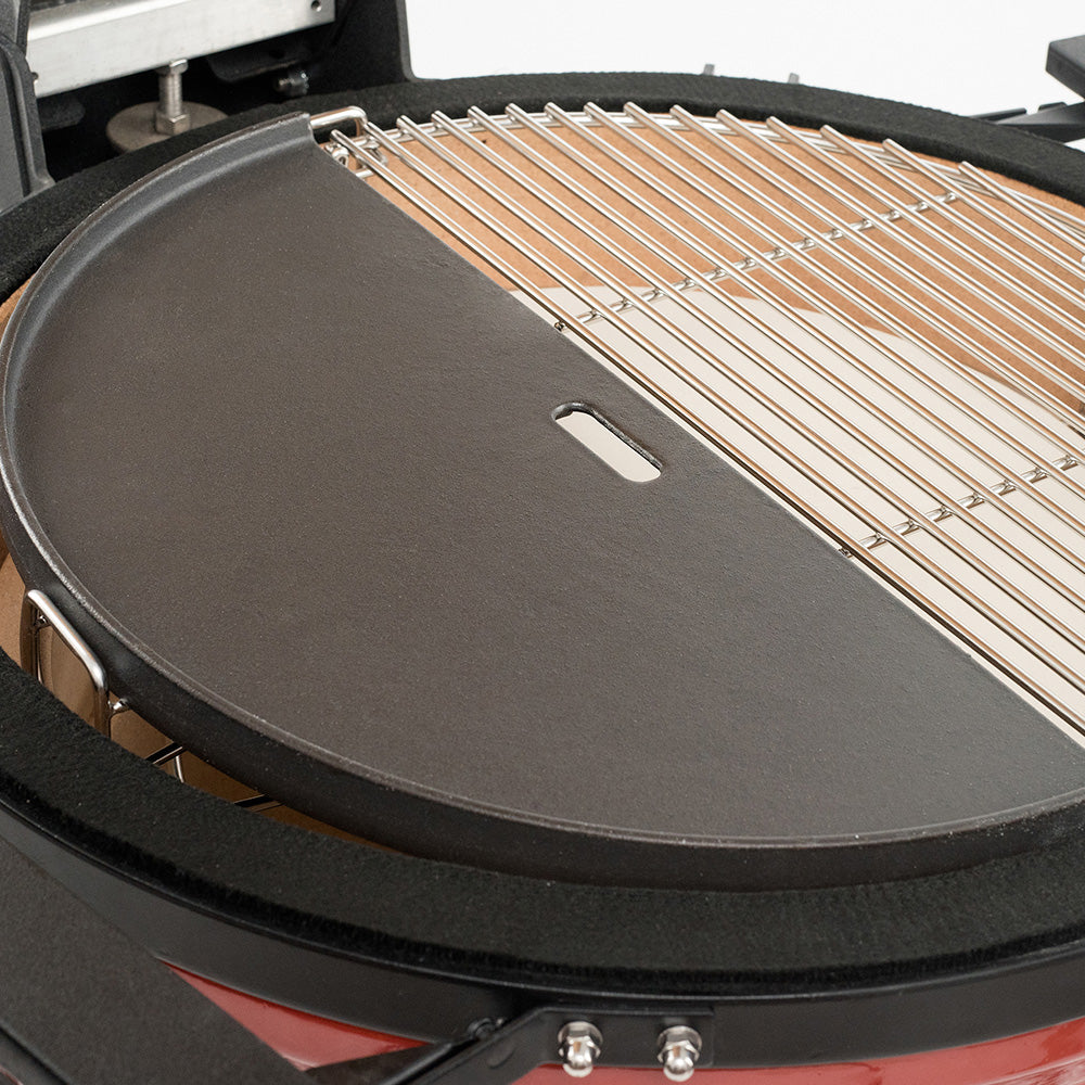 Kamado Joe Big Joe Half Moon Cast Iron Reversible Griddle