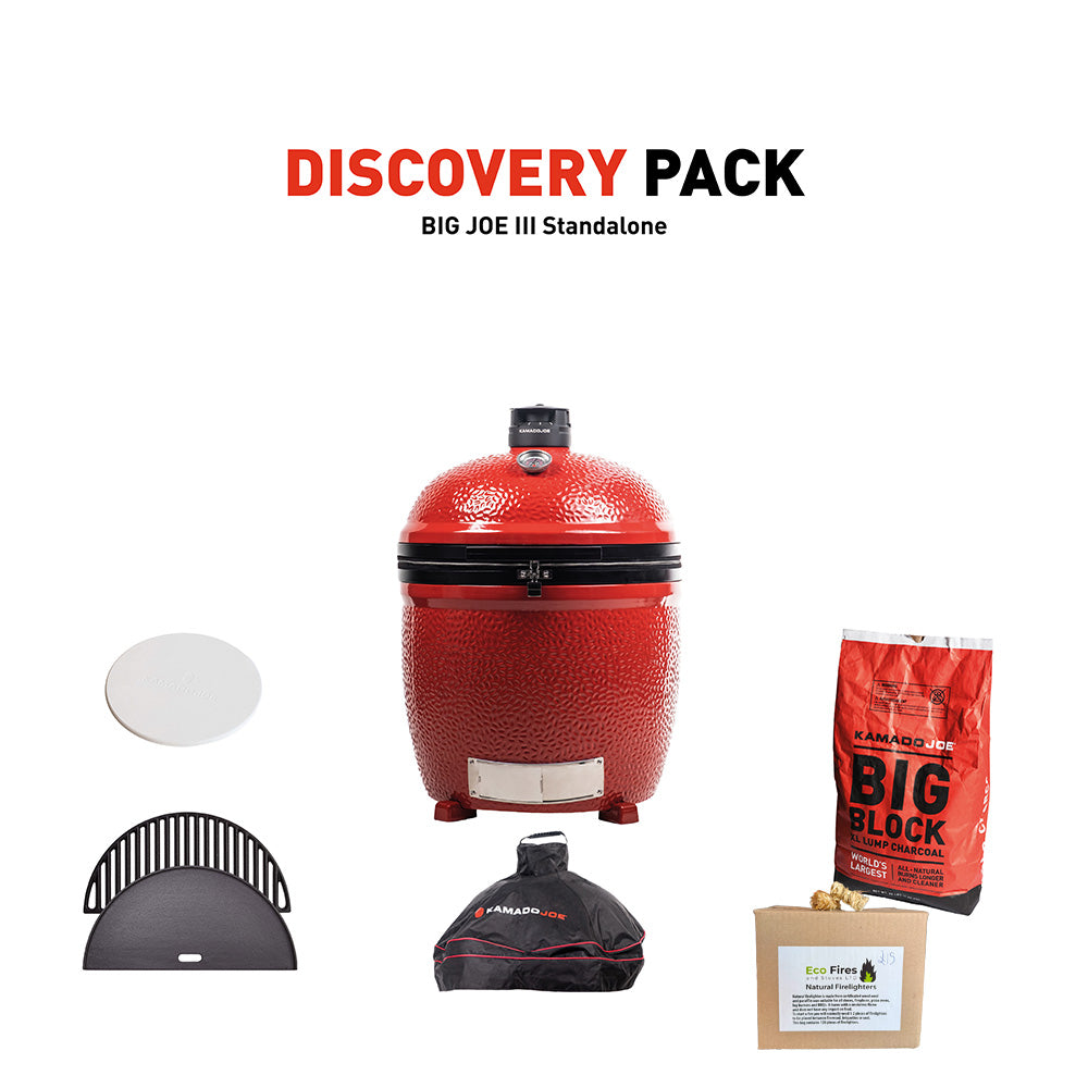 Kamado Joe Big Joe III Stand Alone BBQ Discovery Pack