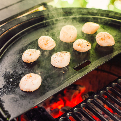 Kamado Joe Classic Joe Half Moon Cast Iron Reversible Griddle