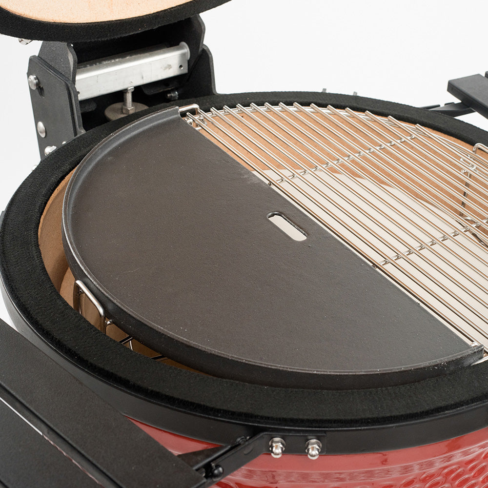 Kamado Joe Classic Joe Half Moon Cast Iron Reversible Griddle