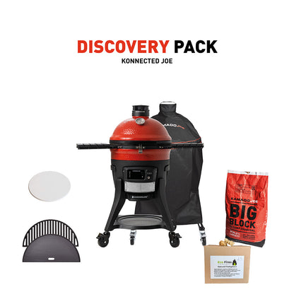 Konnected Joe Digital Charcoal Grill and Smoker Discovery Pack