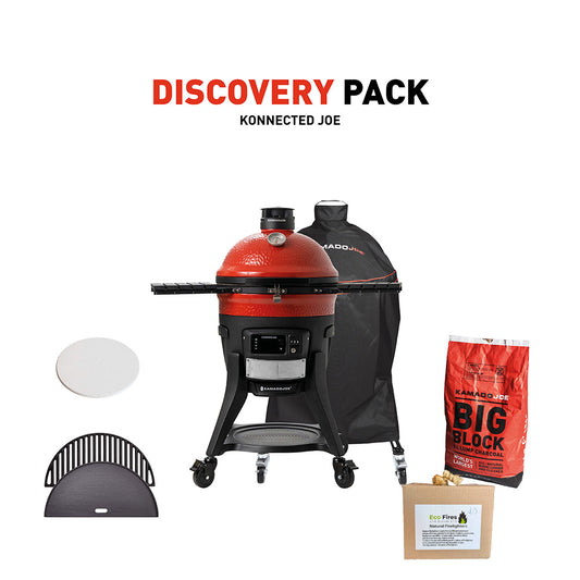 Konnected Joe Digital Charcoal Grill and Smoker Discovery Pack