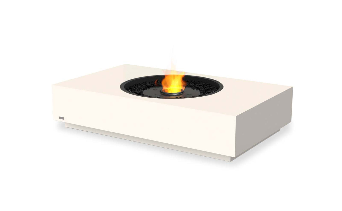 EcoSmart Fire Martini 50 Bioethanol Fire Pit Table Bone