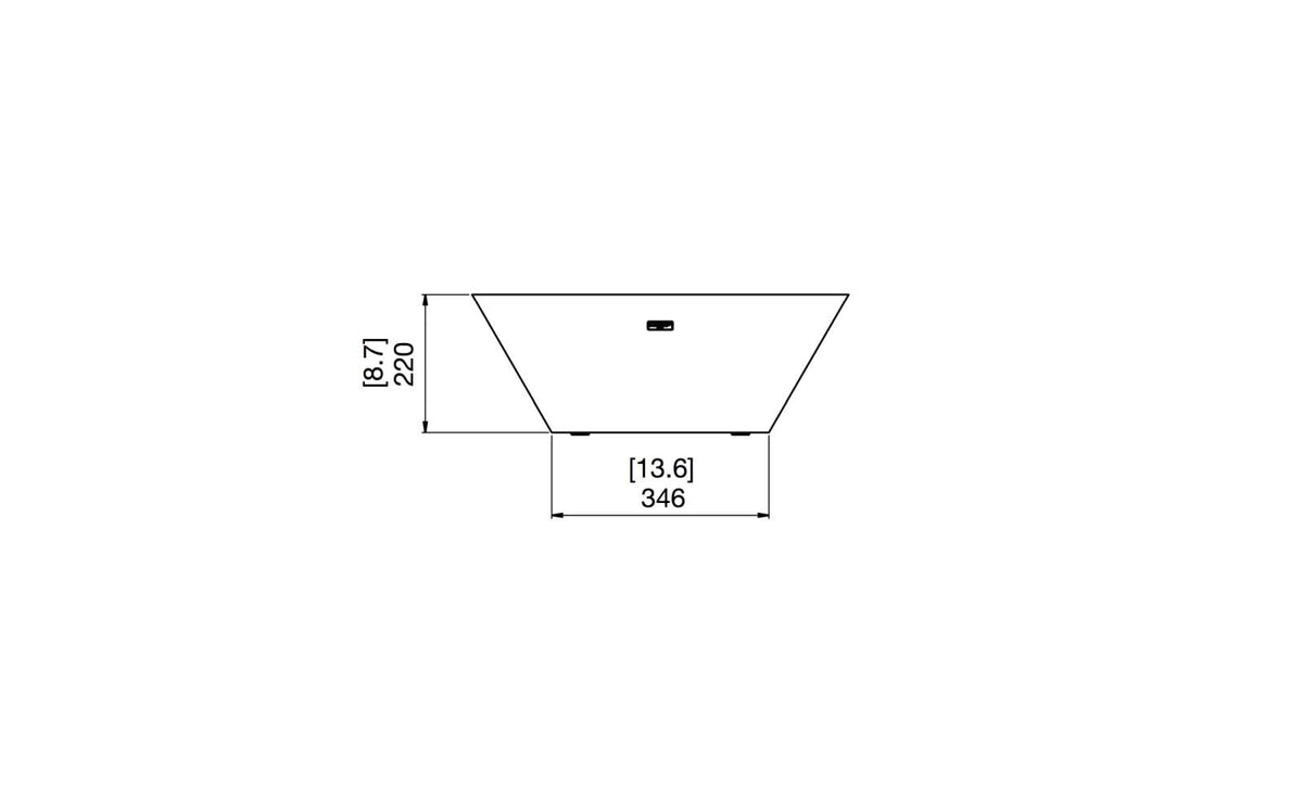EcoSmart Fire Nova 600 Bioethanol Fire Pit Bowl Natural