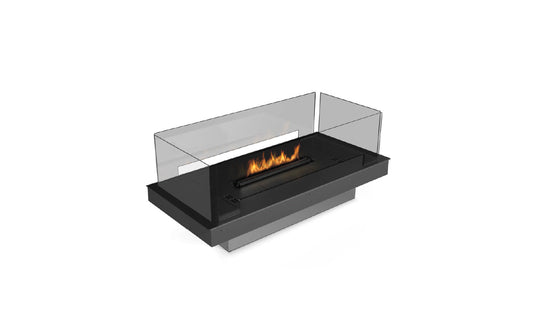 Planika Bioethanol Burner - Prime Fire 2.0 590 Bioethanol Burner with Glass Frame Panels