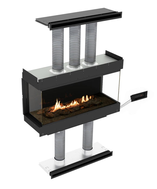 Planilka Panorama 1200 Three Sided Bioethanol Fireplace Insert