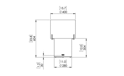 EcoSmart Fire Bioethanol Free Standing Pillar 3T